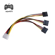 SEJUE4373 Connectors 4 Pin IDE Molex SATA ATA Extension Adapter Cable Adapter Extension Cable Power Splitter