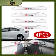 [Meta] 4pcs Car Handle Protective Sticker Rubber Scratch Resistant Scratch Resistant Car Door Handle Protector Transparent Car Door Handle Protector