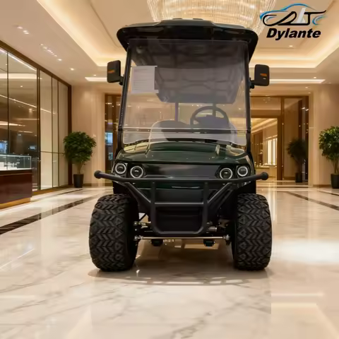 Hot Sale 4 Wheel Approved Golf Trolley Car Factory Price Electric Golf Cart With 12-Inch Off-Road Ti