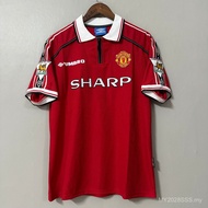【Retro SSS+】1998 1999 Retro Football Jersey Manchester United Beckham Home