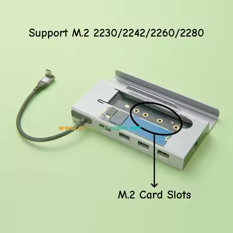 7-In-1 USB 3.0 Hub USB C Docking Station Type C to 4K@60Hz High Definition Multimedia Interface RJ45