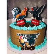 ✆✽Sabong/Rooster Cake Toppers