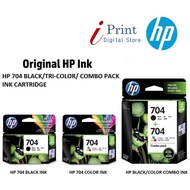HP 704 BLACK/TRI-COLOR INK CARTRIDGE [100% ORIGINAL]