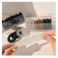 XO ComBo Box of 9 Colorful Elastic Spring Hair Ties, Youthful and Dynamic Style 88817 TOM HOUSE