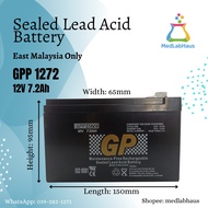 Sealed Lead Acid Battery GPP1272 12V 7.2Ah  (EAST MALAYSIA ONLY)