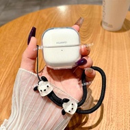 Clear Case Cover for HUAWEI FreeClip 2(2025) Wireless Earbuds with Hand Strap Shockproof Transparent