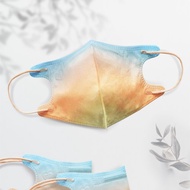 天心/醫療口罩/成人立體10入/漸層系列/泊口餘暉