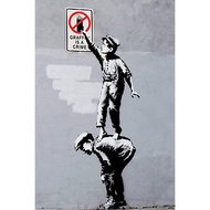 【班克西】 Banksy GRAFITTI IS A CRIME 進口海報