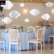 16Pcs 3D Cloud Decorations White Hanging Clouds For Ceiling Cloud Party Decorations Cloud Ornaments 