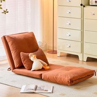 Others - 包送貨 -60cm可折疊榻榻米沙發床送抱枕 （棉麻紅杉棕 單人60cm-折疊椅）日式榻榻米折疊懶人沙發