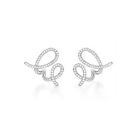[With Box] HEFANG HEFANG Jewelry Cream Roll Earrings Fashion Premium Earrings Gift