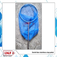 Jaring serokan ikan / siap pakai / seser ikan lubang kecil / jaring serok ikan teri / serokan udang