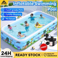 【READY STOCK】Inflatable Swimming Pool Kolam Mandi Budak Kolam Mandi Besar Kolam Renang 游泳池