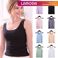 [M-4XL][Lamoda]SACHI Women Singlet Camisole Inner Tank Shirt Casual Plain Top Plus Size Baju Perempu