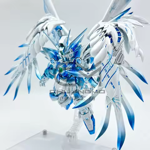 MGSD Wing Zero - Glacier Blue Limited Edition Mech Assembly Model Kit Action Figures Ornamental Boys