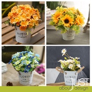 🔥 Bunga Plastik Hiasan Pokok Bunga Meja Artificial Flower with Pot Gubahan Bunga Hiasan Bunga Tiruan