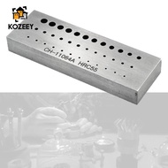 [KOZEEY] 36 Holes Riveting Stake Anvil Block Small Metalworking Accurate Riveting Staking Block Watc