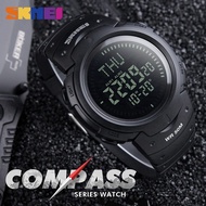Men Digital Outdoor World Time DST Compass  50M Waterproof  Wristwatches