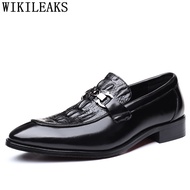 Crocodile Shoes Black Business Shoes Men Oxford Leather Suit Shoes Men Italian Formal Dress Sapato S