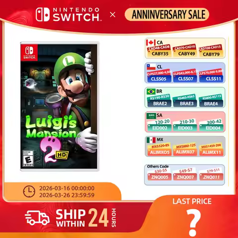 Luigi's Mansion 2 HD - Nintendo Switch Game Deals 100% Official Original Physical Game Card for Swit