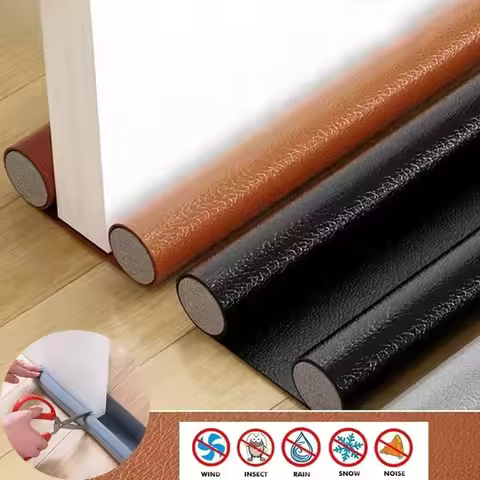 1PC Windproof Strip Door Bottom Seal Strip Bottoom Draft Stopper House Acoustic Blocker Anti-Cold Bl
