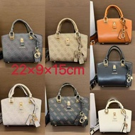 GS Women's Mini Top-Handle Bag (22×9×15cm) | Monogram/Solid Style with G Charm