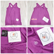 Women's purple exported gym tank top
