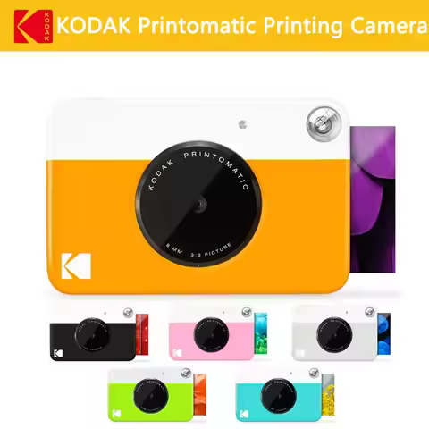 Kodak PRINTOMATIC Instant Camera + 20/40 Sheets ZINK Photo Paper Set 5MP Built-in Flash Portable Dig