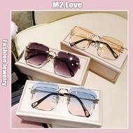 New Rimless Sunglasses Fashion Street Style Sunglasses Korean Square Glasses UV400
