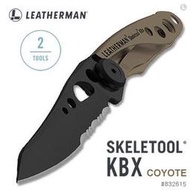 【原型軍品】LEATHERMAN SKELETOOL KBX 狼棕款半齒半刃折刀#832615
