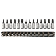 [HME] Clearance sale 14pcs 1/4 Drive for Torx Star Bit Socket T8-T40 For H3-8mm Hex Bit socket