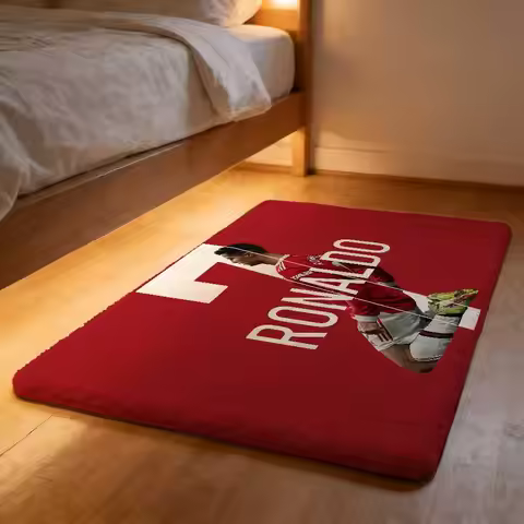 C-Cristiano R-Ronaldo C-CR7 Cloud Soft Plush Floor Mat Non-Slip, Shed-Free & Absorbent