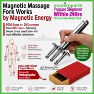 [SG Ready Stock] 3 Forks 304 Stainless Steel Magnetic Fork, 3 Forks Meridian Point Massager, Magneto