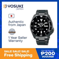 SEIKO SRPD65K1 SRPD65K Automatic SEIKO5 Day Date Black Stainless  Wrist Watch For Men from YOSUKI JA