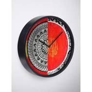 Deco Clock - Line art | Geometric art | Zentangle | Modern art | Home decor wall art Clock