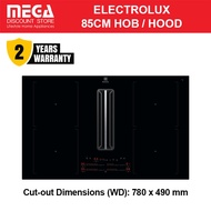 ELECTROLUX KCC84450CK 85CM 4-ZONE INDUCTION HOB WITH VENTING HOOD