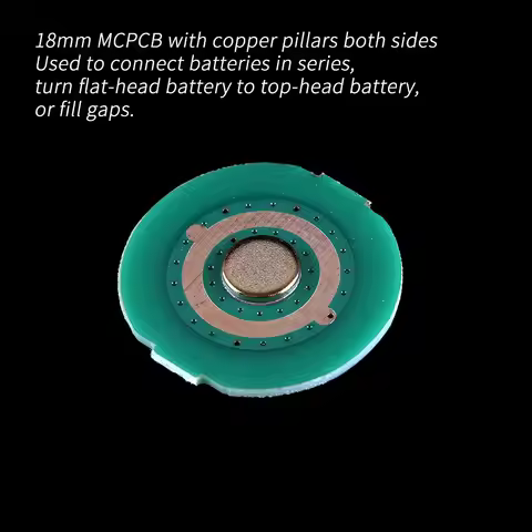 18mm PCB Board Spacer for Battery, Series Connection, Increase the Length to Fill the Gap for Convoy