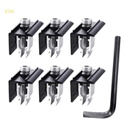 （High discounts）royalking.sg 6Pcs Solar End Clamp Mounting Bracket Solar Panel Clamp for Mounting Solar Panel