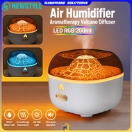 Air Humidifier Aromatherapy Aesthetic Volcano Diffuser 200ml - YMJ-H8