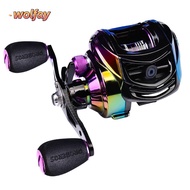 YOLANDA Fishing Baitcast Reel, Colorful 9+1 BB Bearing Baitcasting Reel, Durable High Speed 7.2:1 Sh
