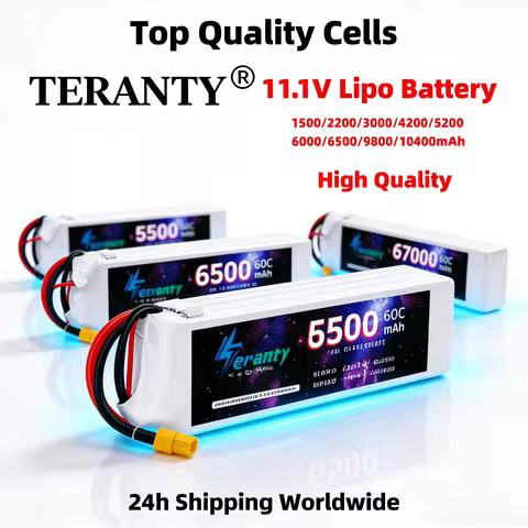 11.1V 3S Lipo Battery Deans XT60 1500mAh 2200mAh 3000mAh 4200mAh 5200/6000/6500/9800/10400mAh For RC