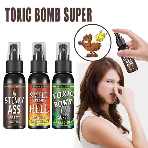 30ml Fart Gag Spray Prank Joke Plastic Liquid Fart Gag for Adults Kids Terrible Stinky Fart Spray No