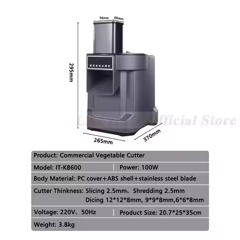 LX K8600 Vegetable Cutter Slicing Shredding Dicing Maker Food Processor with 3 Blade Multifunctional