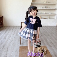 Kids Dress Baby Girl Gaun Baju Budak Perempuan Summer Cartoon Hooded 3-13 Years Old Birthday Princes