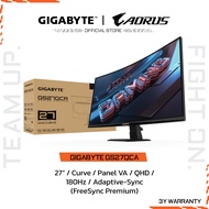 GIGABYTE GS27QCA Gaming Monitor (จอมอนิเตอร์) | 27" QHD | VA | 1ms | 180Hz | Adaptive-Sync
