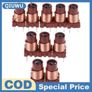 QIUWU 10pcs 12T 0.6uH-1.7uH ปรับ High-Frequency Ferrite Core INDUCTOR