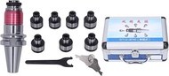 Cat40 ER32 Tap Holder, Tapping Collet Set Tool Holder with 7Pcs Collets M3 - M16 - High Strength All