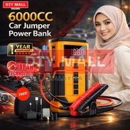 DIYMALL 6000cc Car Jumper Power Bank Air Compressor Kereta Air Pump Emergency