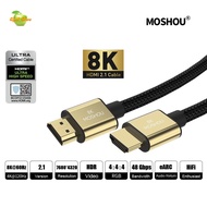 MOSHOU Original 8K HDMI 2.1 UHD HDR 48Gbps Ultra High Speed HDMI to HDMI Cable HDMI 2.1 Cable