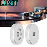 LUSIT Record Adapter, Aluminum Large Hole 45 RPM Adapter, Most Records Big Hole Adapter for Most Big
